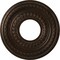 Ekena Millwork Cole PVC Medallion (Canopies up to 4 1/4"), 10"OD x 3 1/2"ID x 3/4"P, Textured Metallic Mystic Brown CMP10COAMB - alternate 1